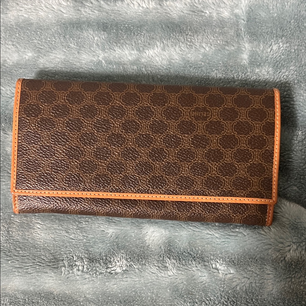 Celine Brown and Tan Wallet vintage